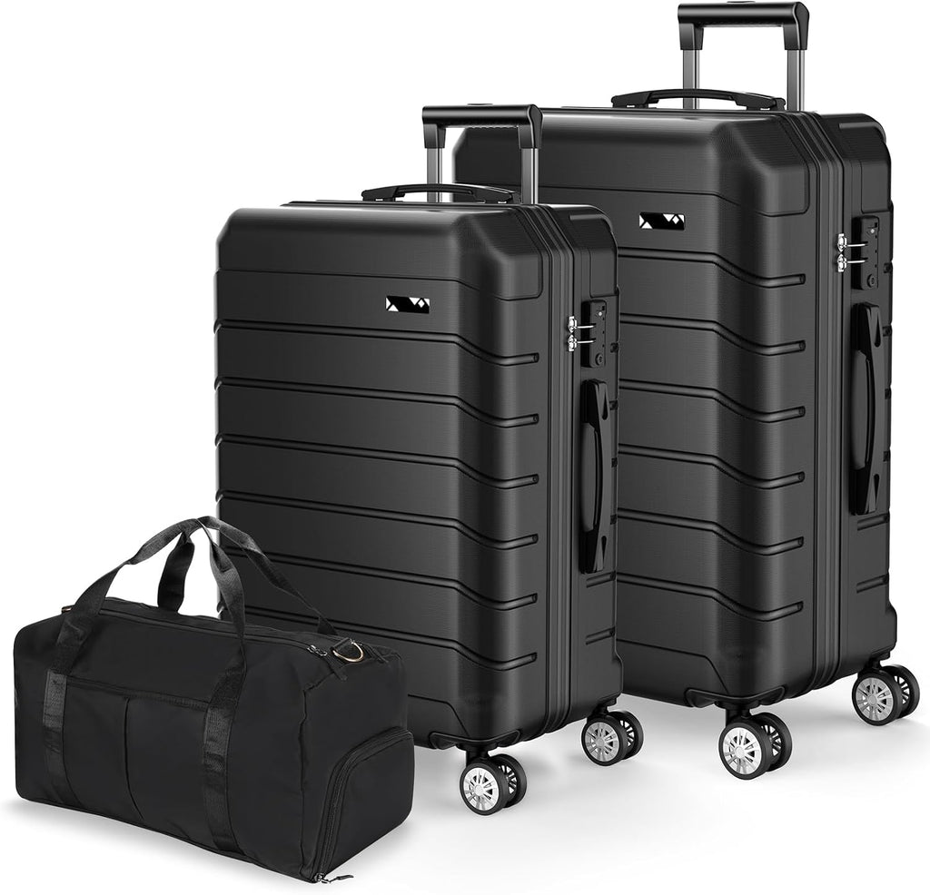 Luggage Sets 3 Piece, Hardside Carry On Suitcase with Spinner Wheels, Lightweight Durable Luggage for Travel | TSA