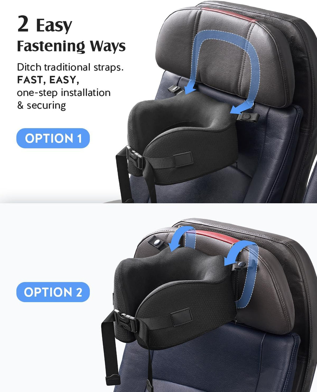 Travel Pillow for Women Airplane, Patented 360° Ergonomic Sleeper Hold Head Support System with Memory Foam Neck