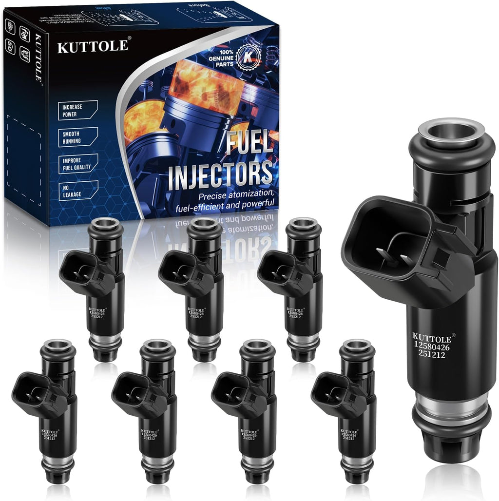8Pcs Fuel Injectors Compatible with Chevrolet GMC V8 5.3L