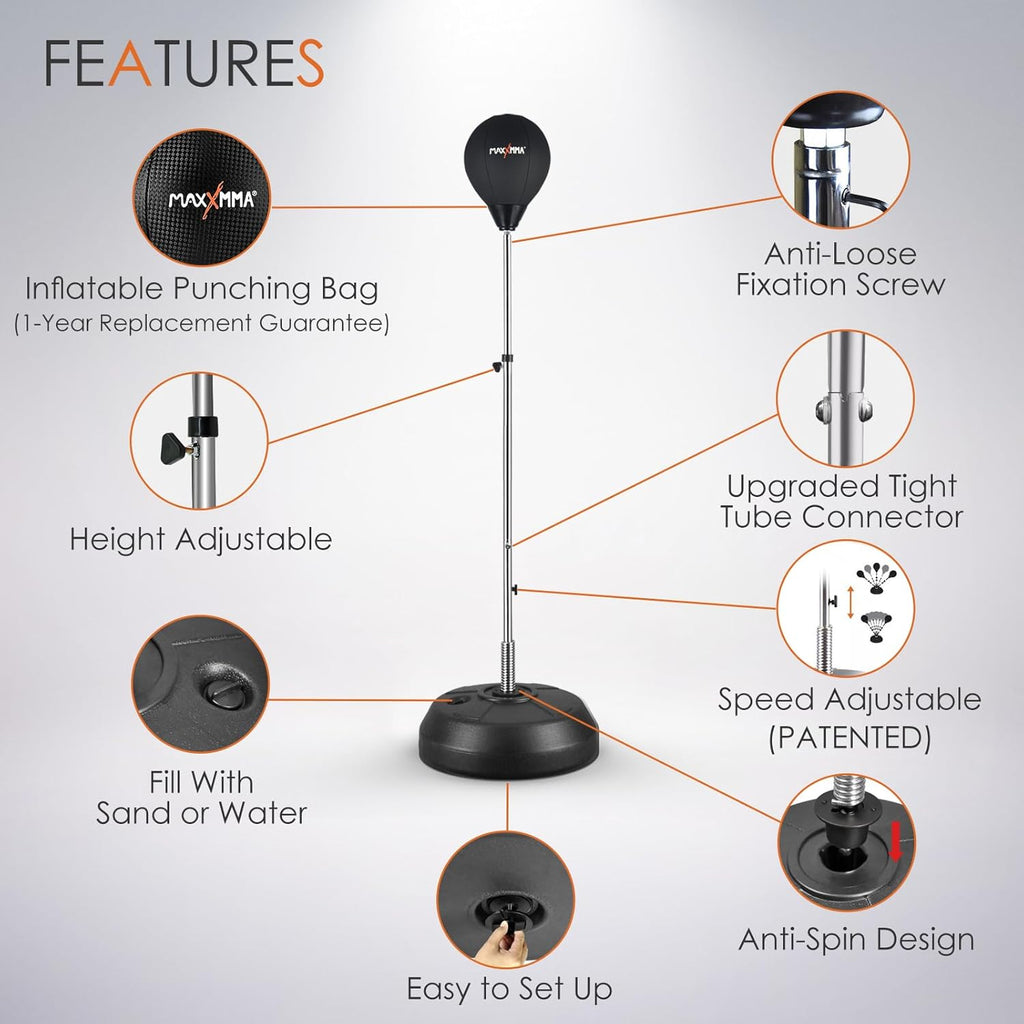 Speed-Adjustable Freestanding Reflex Bag Kit