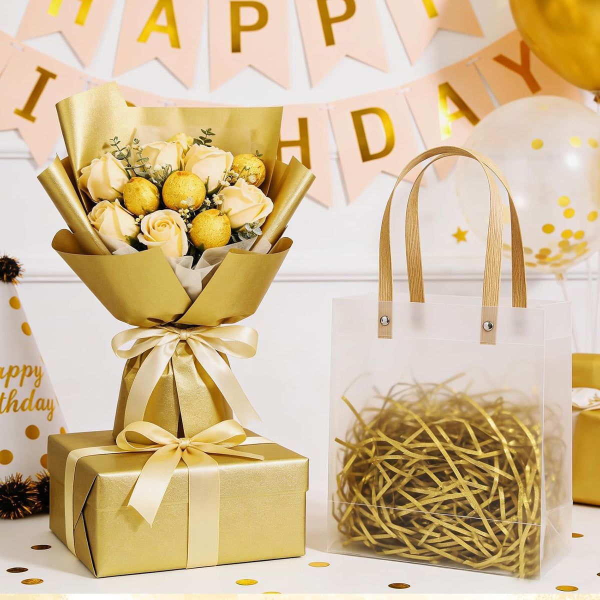 110 Sheets Gold Tissue Paper for Gift Bags Metallic Tissue Paper Bulk