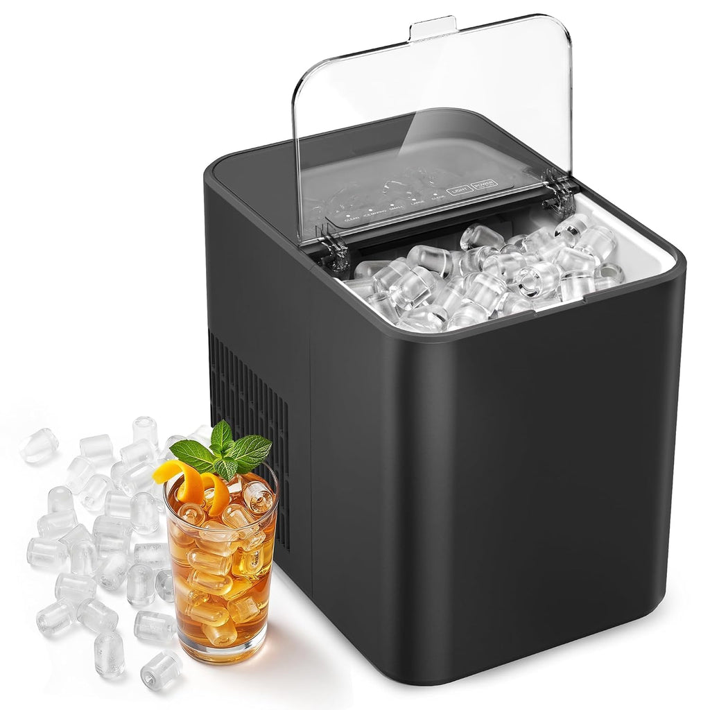 Ice Maker Countertop, 26.5 lbs/Day, 8 Bullet Fast Ice in 6 Mins