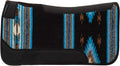23" x 24" Contoured Single Weave Wool Blend Felt Pony Size Saddle Pad, Shock Absorbing Western Saddle Pad for