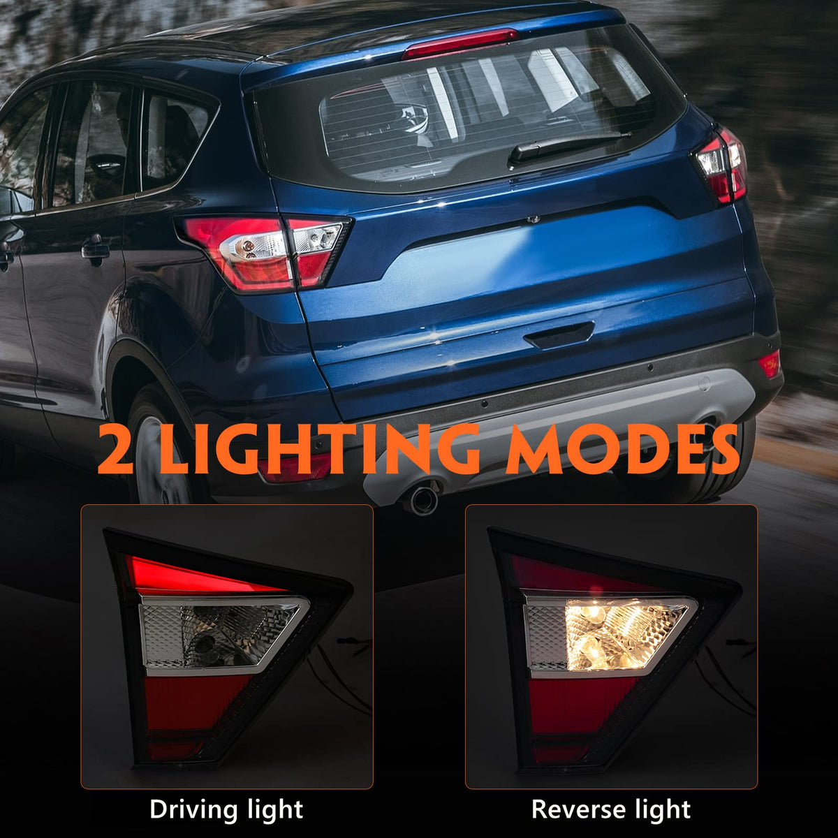 Taillight Assembly Compatible with Ford Escape 2017-2019 LH
