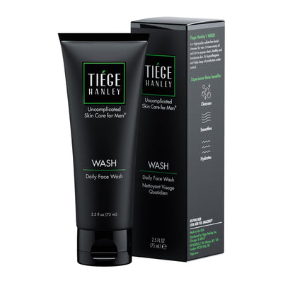 Daily Face Wash for Men, Cleanser, Fragrance-Free, 2.5 Fl Oz