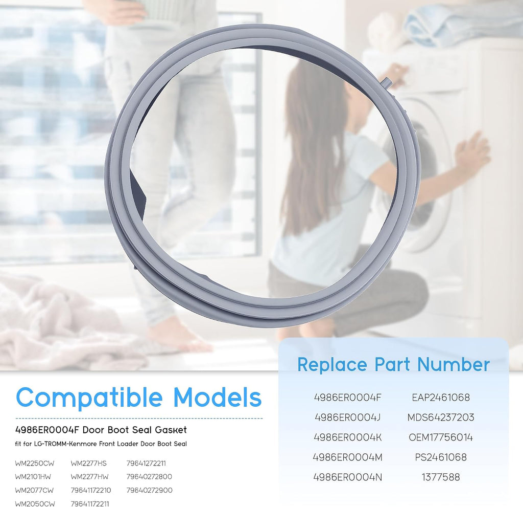 Washer Door Gasket fit for LG WM2250CW WM2140CW WM2101HW WM2077CW WM2050CW