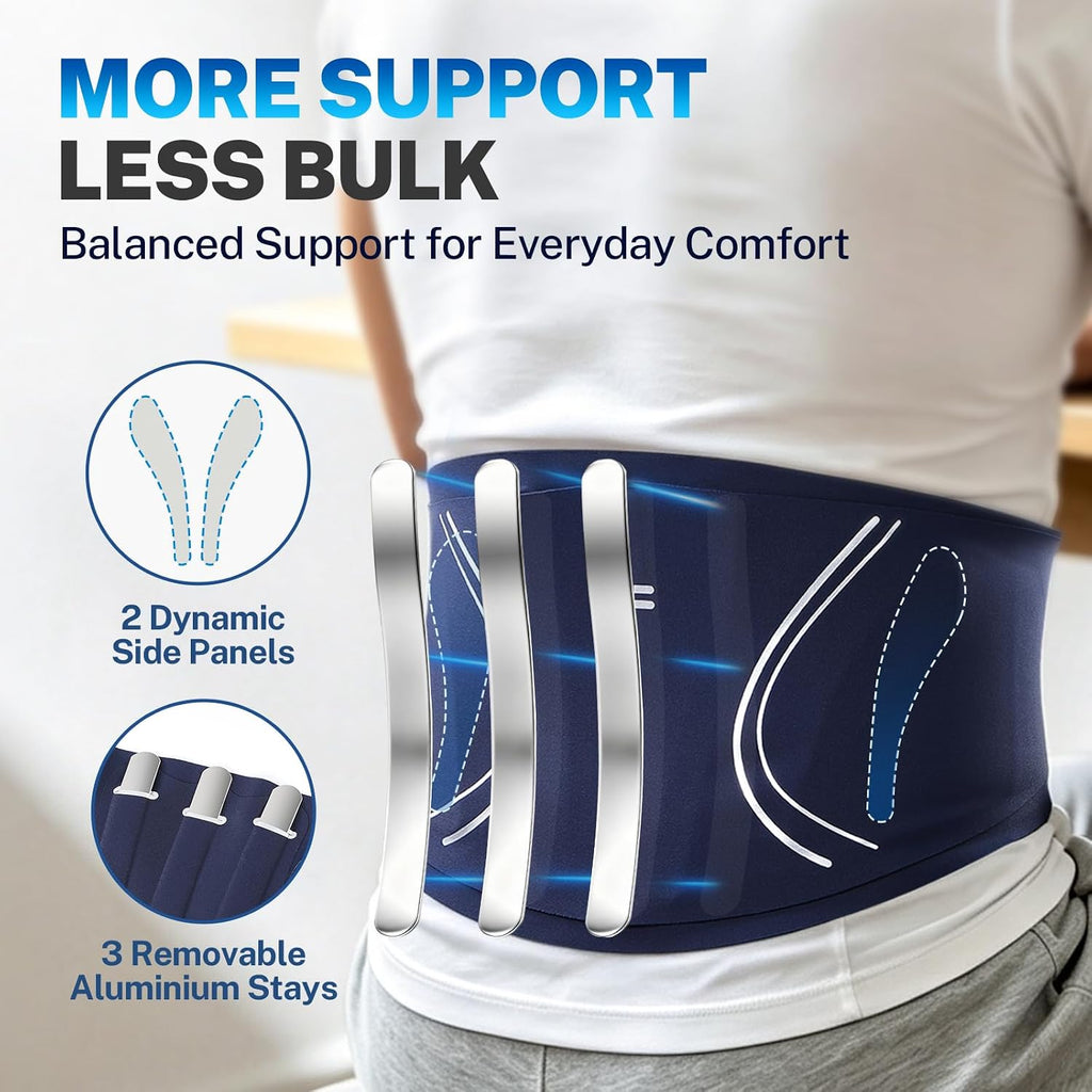 0.5mm Ultra Thin Back Brace for Women & Men, Breathable Mesh