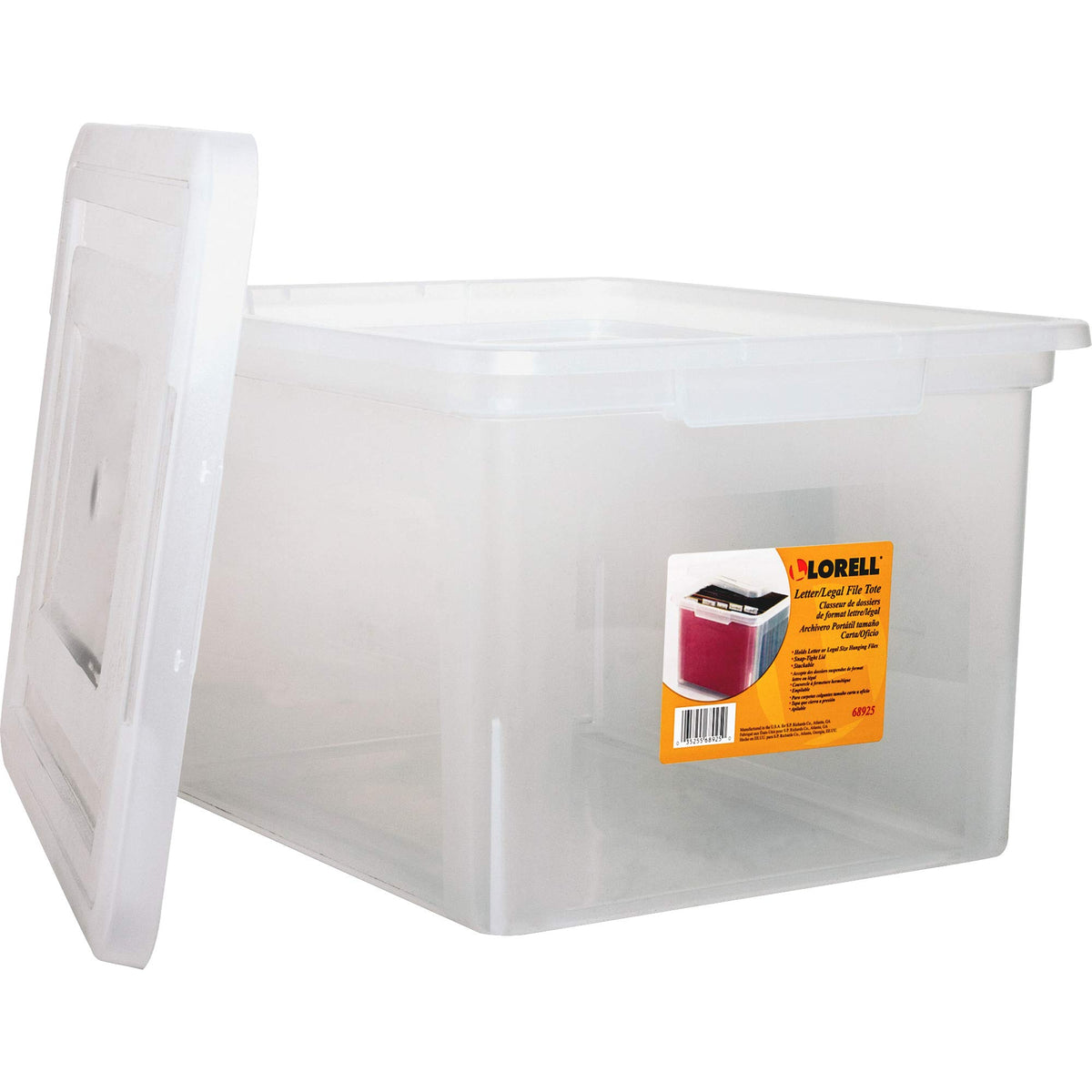 Storage Case File Box, Clear (LLR68925CT)