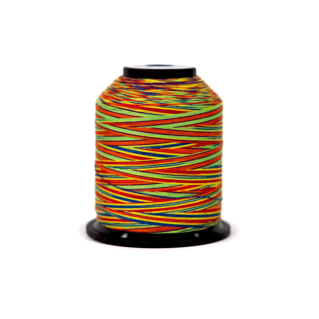 Variegated Thread | 100% Polyester, 3ply, 50wt | 1100yds Stackable Thread Cones for Quilting and Sewing… (Rainbow)
