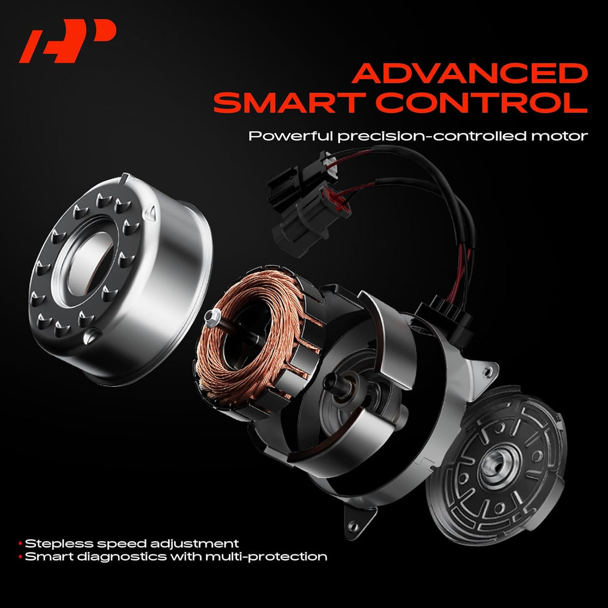 A-Premium A/C Condenser Fan Motor Compatible with Dodge
