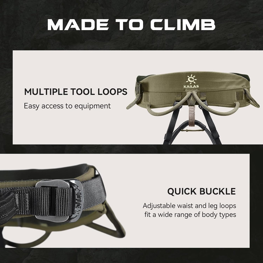 Airo Rock Climbing Harness Men Roofing Harnesses Rescue Mountaineering Safety Belt Women Comfortable Lightweight