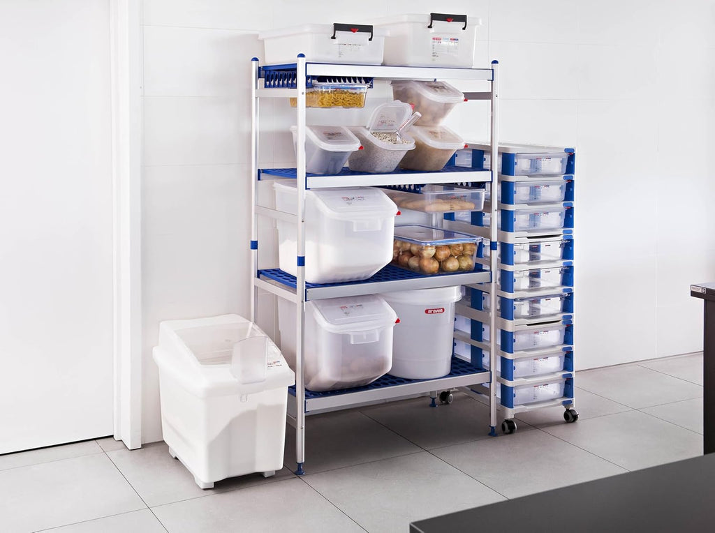Ingredient Bin, Storage Container for Large Quantity Ingredients, Use in Commercial or Home Kitchen, 21 Gallons, 1