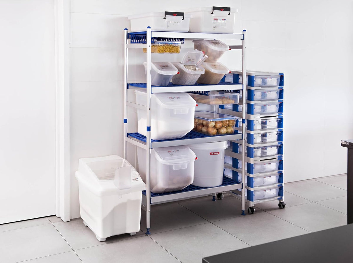Ingredient Bin, Storage Container for Large Quantity Ingredients, Use in Commercial or Home Kitchen, 21 Gallons, 1