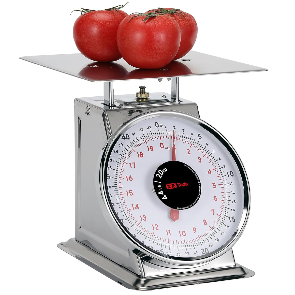 44 LBS Stainless Steel Heavy Duty Mechanical Kitchen and Food Scale