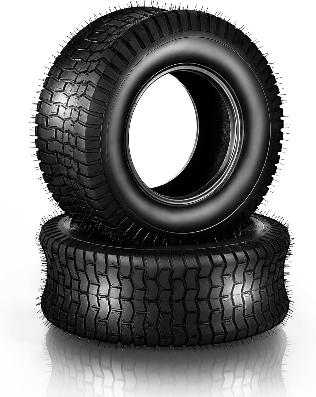 Set of 2 Lawn Mower Tires 13x5.00-6, 4PR/Ply Turf Riding Lawn Tractor Tires, Compatible with Most Lawn & Garden