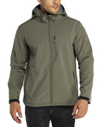 Men's Softshell Jacket Waterproof Fleece Rain Shell Coat
