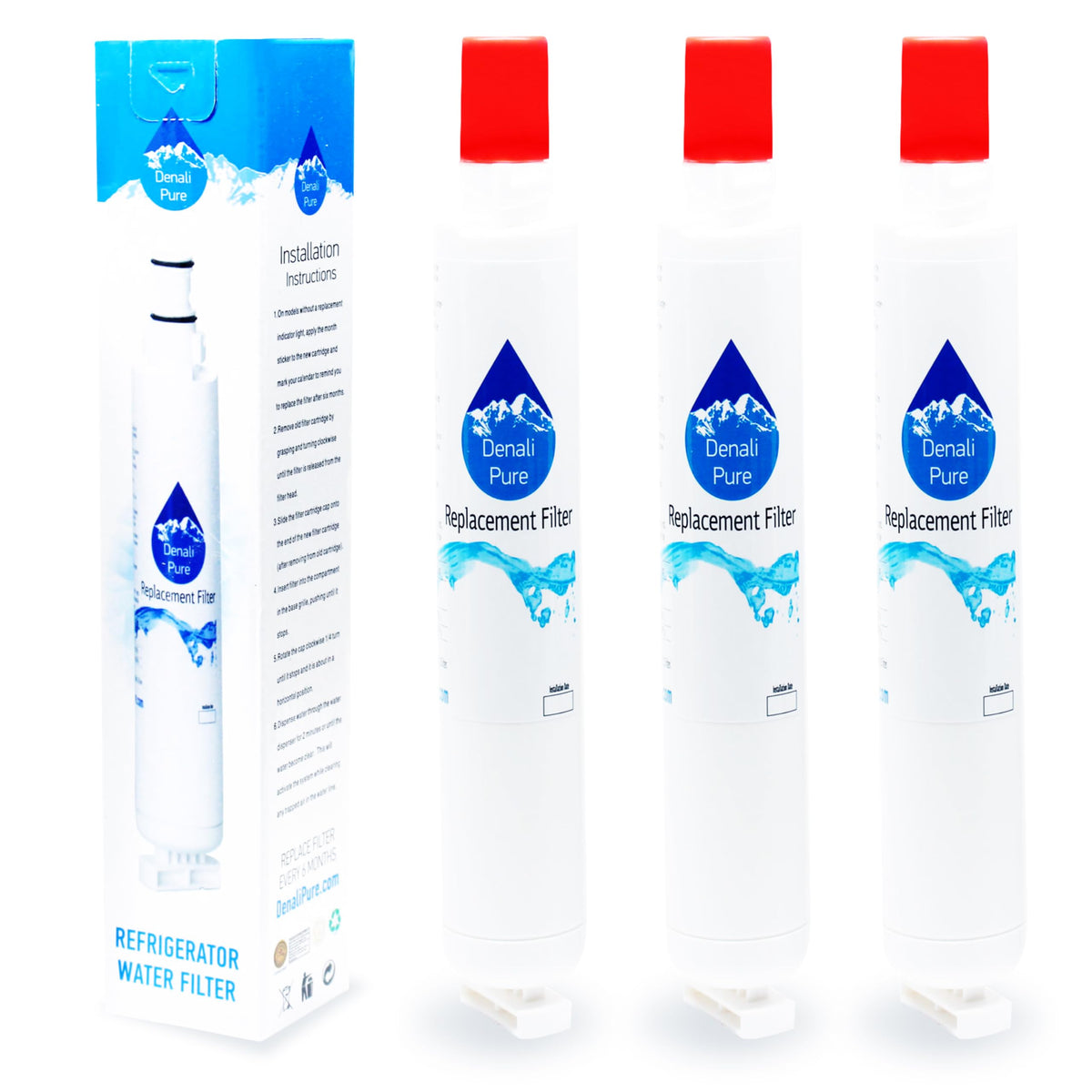 3-Pack Replacement for Jenn-Air JUD248CWRS00 Refrigerator Water Filter