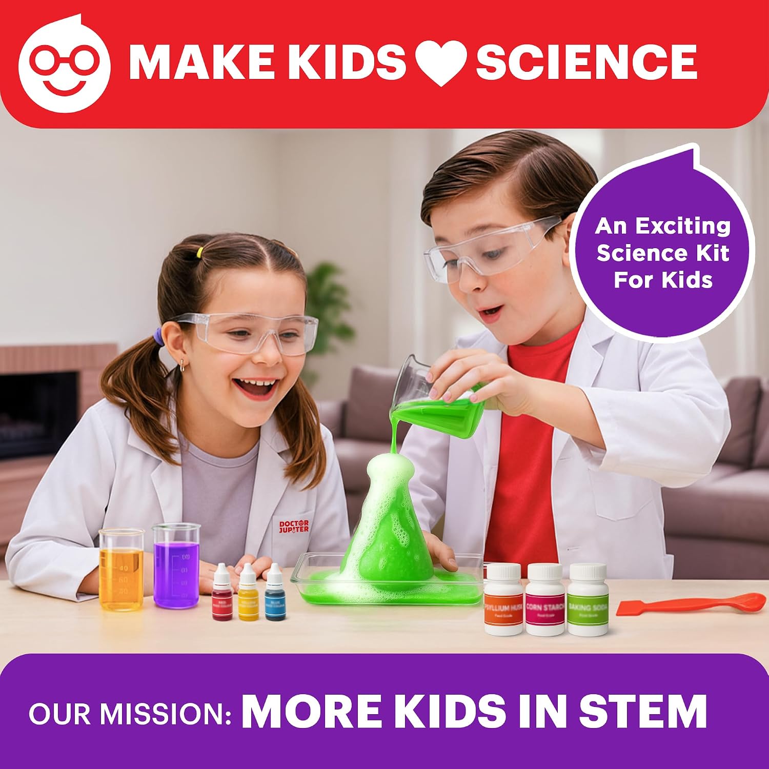 My First Science Experiments Kit for Kids Ages 4+ | Birthday Gift Ideas for Boys & Girls 4, 5, 6, 7, 8 Year Olds
