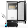 Commercial Ice Maker, 84 Lb/Day, 25 Lb Storage, Under Counter