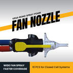 Vega Bond Pro Spray Foam Fan Nozzle, Closed Cell Replacement Tips, 10pcs