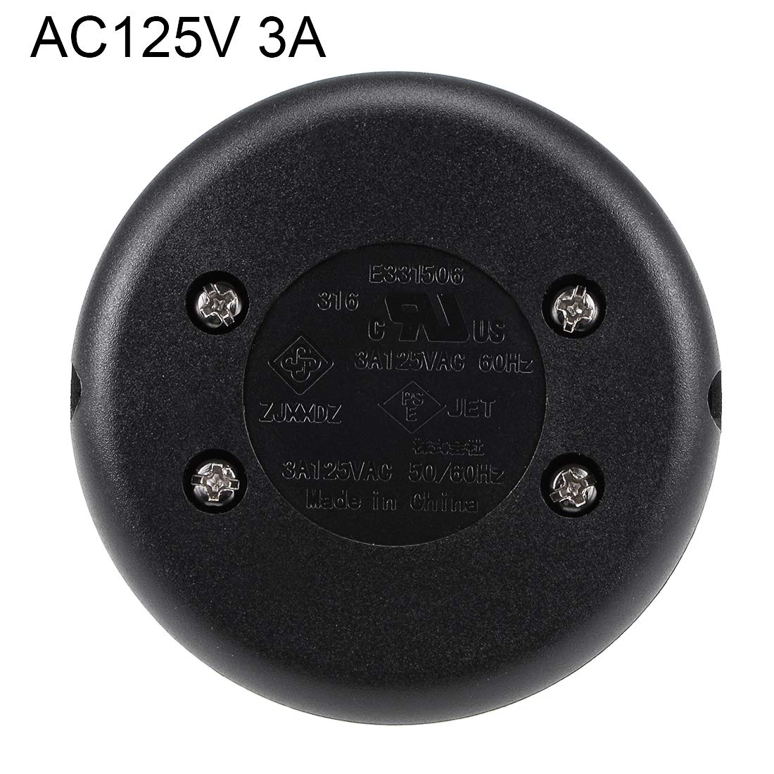 uxcell Inline Foot Pedal Push Button Switch Lamp Lights Foot Control Black