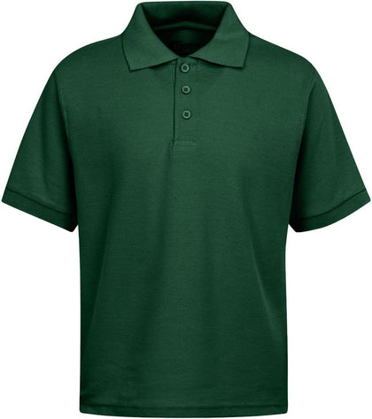 Boys School Uniform Short Sleeve Stain Guard Polo Shirt