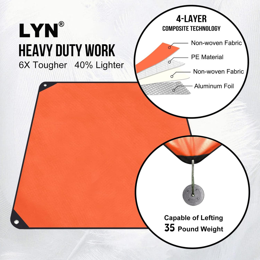 Heavy Duty Emergency Blanket Survival Gear Waterproof Insulated Blanket Emergency Tarp for Camping, Hiking, Bushcraft
