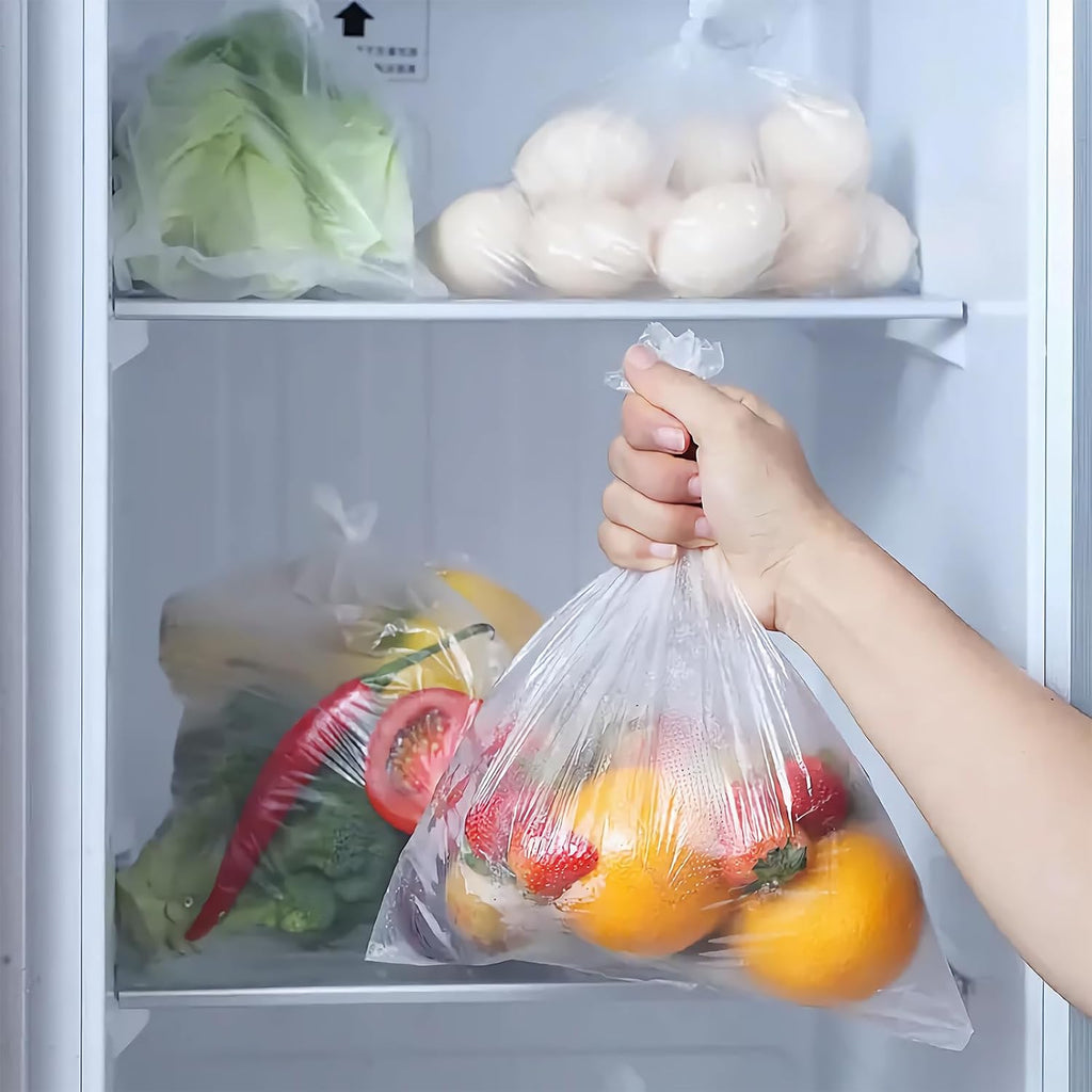 12" x 16" Clear Plastic Produce Bag on a Roll, Food Storage Bags