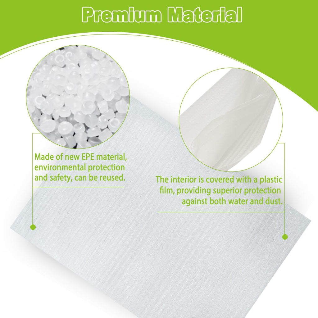 20"x24"Packing Foam Pouches, 10PCS Large Shockproof Cushioning Protection