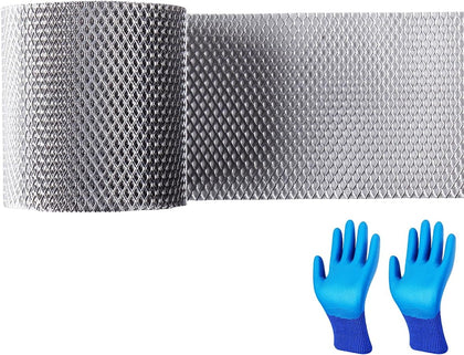 5 inch Gutter Guard Mesh Roll, Aluminum Gutter Screen Leaf Guard Rain Gutter Covers downspout Guard(50feet).