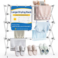 Extra Large Clothes Drying Rack, 14.57" D × 44.88" H | Foldable & Extendable, Adjustable Size (20.87"-35.43"L)