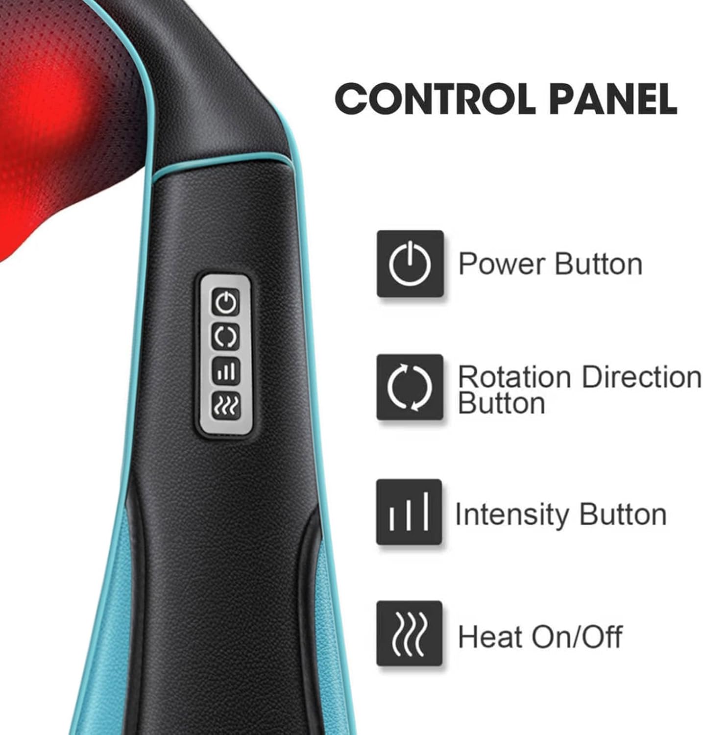 Fathers Day Dad Gifts, Shiatsu Neck Massager with Heat for Pain Relief Deep Tissue – Christmas Gift for Women, Men