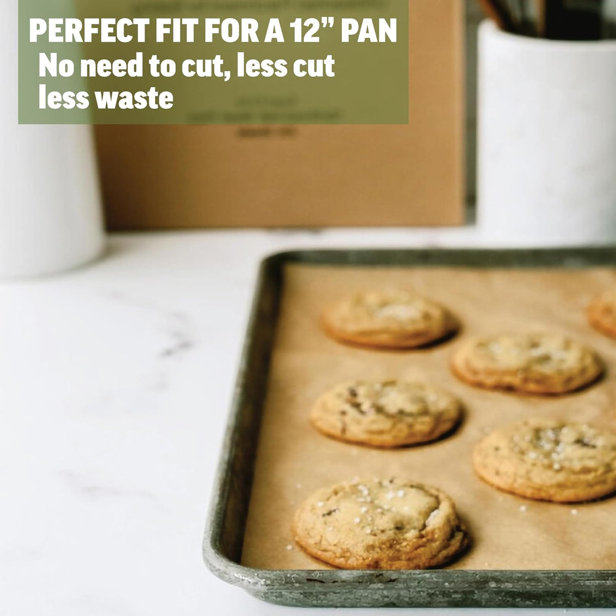 12x16 Parchment Paper, 200 Sheets, Pre-Cut, Fits Half Sheet Pans