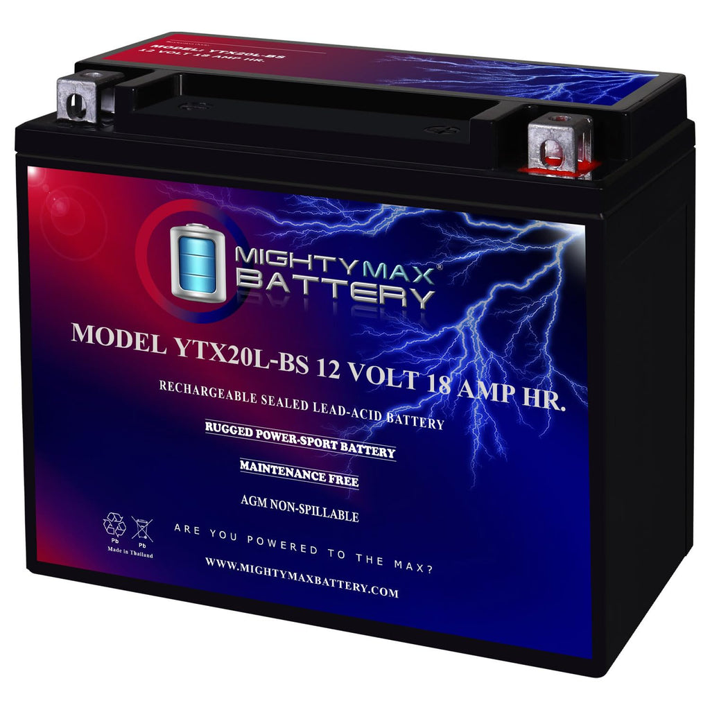 YTX20L-BS BATTERY FOR HARLEY-DAVIDSON FLSTN SOFTAIL DELUXE 2005-2014