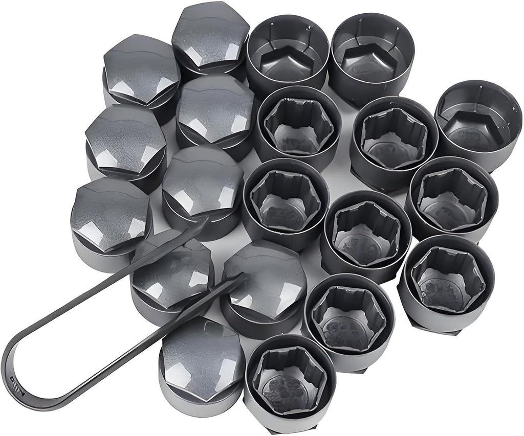 Lug Nut Covers Wheel Center Caps Tire Screw Cap for Audi A1 A3 A4 A5 A6 A7 A8 Q2 Q3 Q5 Q7 S5 TT 24PCS+Disassembly