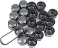 Lug Nut Covers Wheel Center Caps Tire Screw Cap for Audi A1 A3 A4 A5 A6 A7 A8 Q2 Q3 Q5 Q7 S5 TT 24PCS+Disassembly