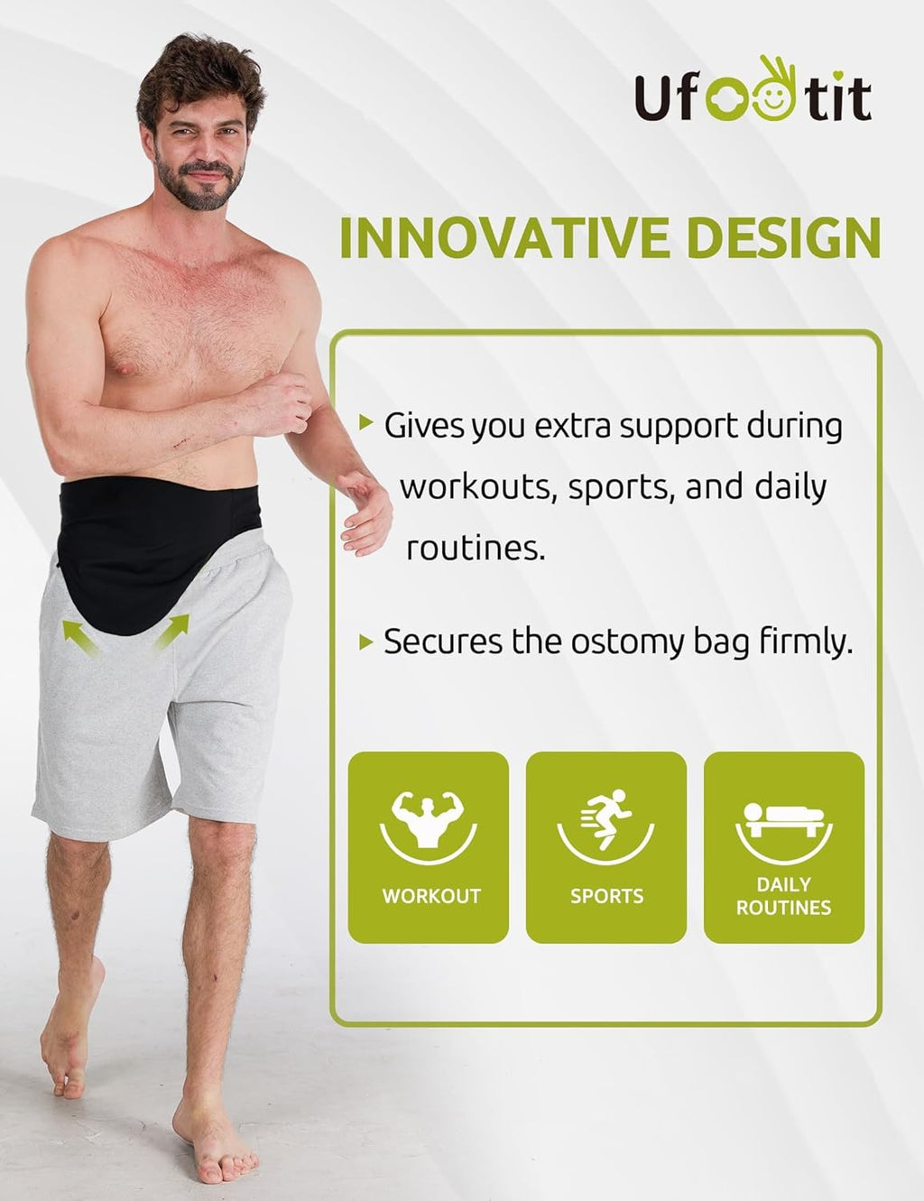 Ostomy Bag Covers, Colostomy Bag Covers for Men and Women to Hold Ostomy Bags,Ostomy Belt for Daily Life and