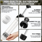 DZZ 500cc Fluid Extractor Pump,with 23.6" Flexible Hose,Two 9" Tubes
