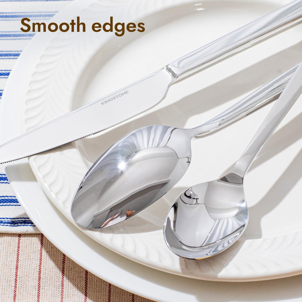 Silverware Set for 12, 60 Piece Flatware Set, Stainless Steel