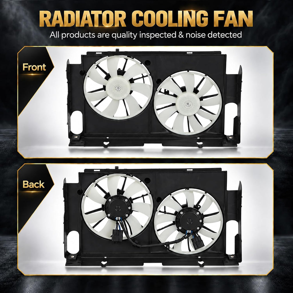 621-557 Radiator Cooling Fan Assembly for 2013-2019 Toyota RAV4 2.5L L4 Replaces OE 623290 163610V330