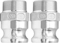 1.5 Inch Aluminum Camlock Type F150, 2 Pack