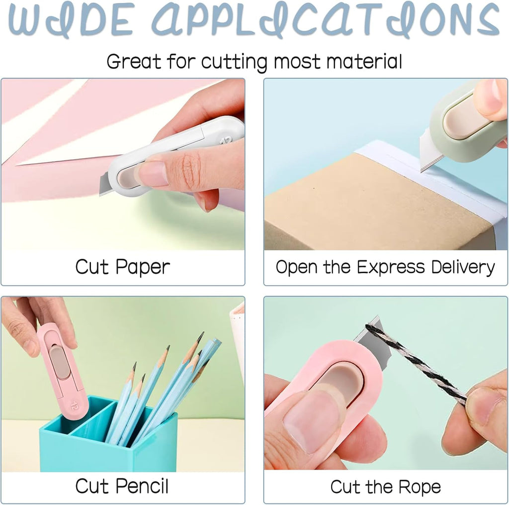 Box Cutter,Retractable Box Opener, Package Opener, Easy Slide Retractable Cute envelope opener for opening daily