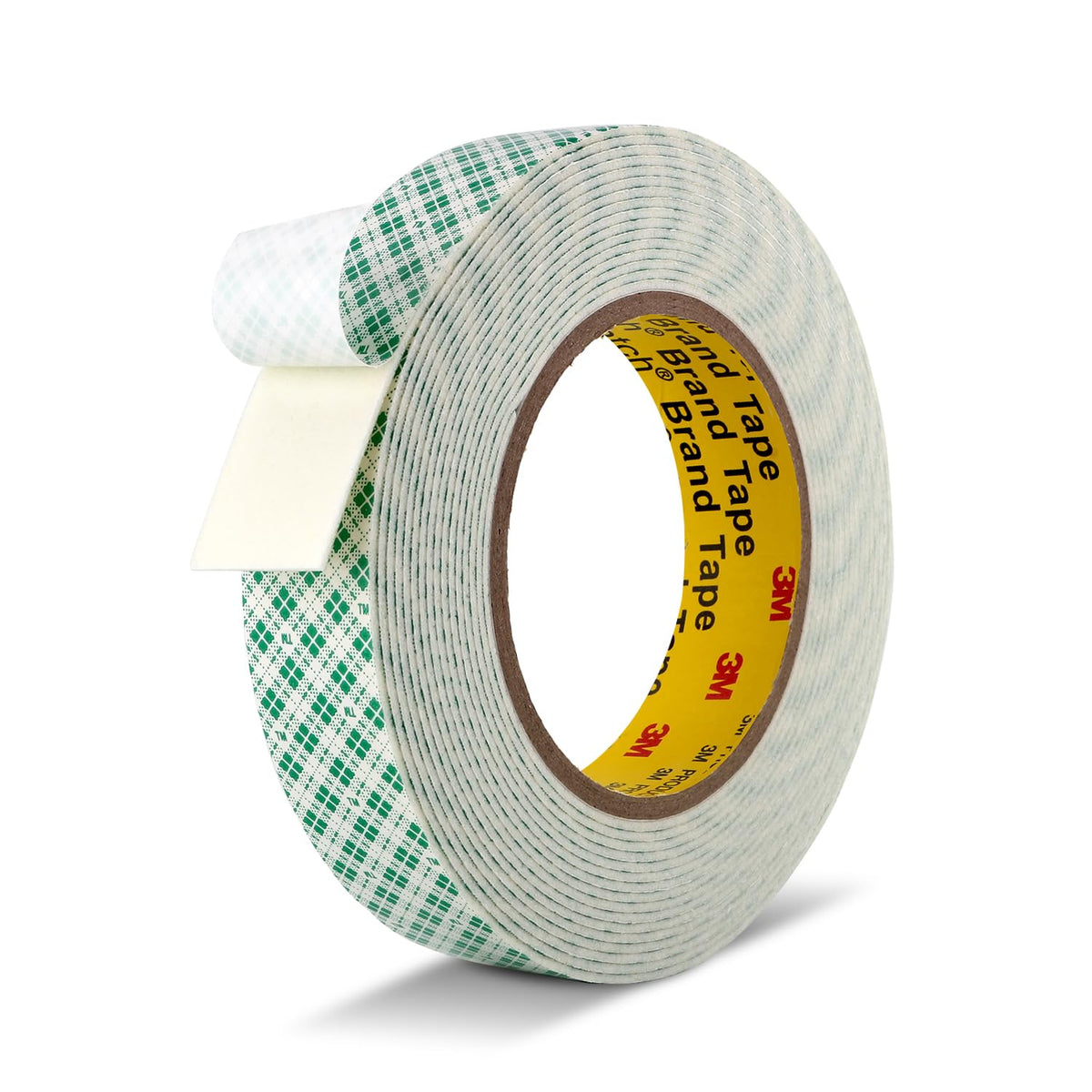 3M Double Sided Tape, 1" x 18Ft Foam Tape, 4032, Off White