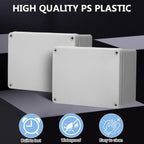 Kanayu 1 Pcs Junction Box 8'' X 6'' X 4'', Plastic IP65 Waterproof