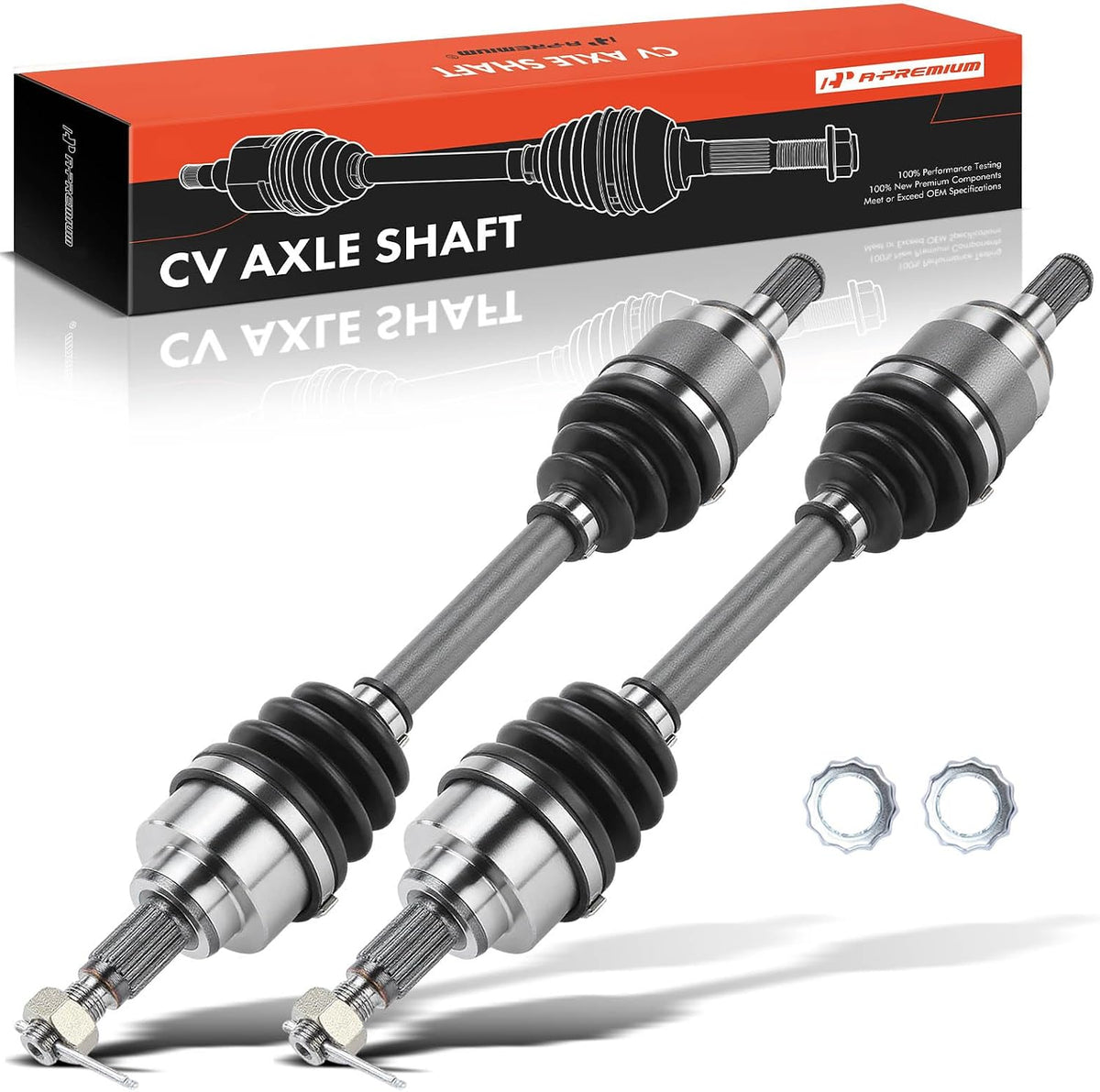 A-Premium Set of 2 Front CV Axle Shaft Assembly