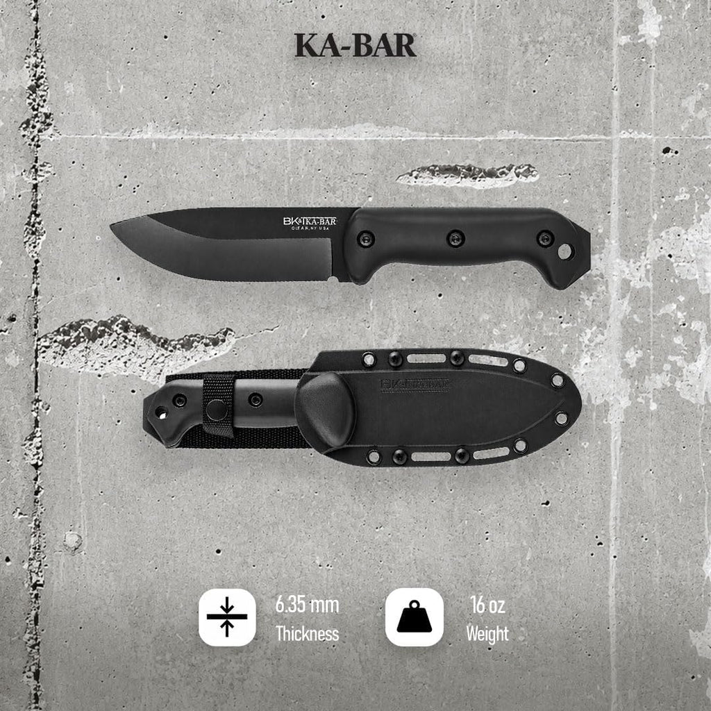 Becker BK2 Campanion Fixed Blade Knife, Carbon Steel