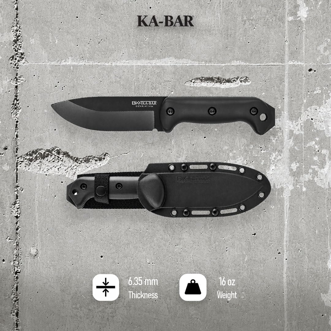 Becker BK2 Campanion Fixed Blade Knife, Carbon Steel