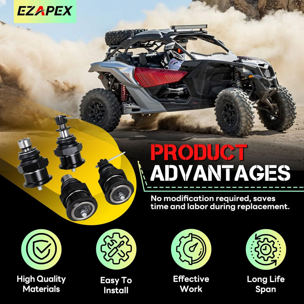 KRBJX3-PACK Upgraded Heavy Duty Replacement Ball Joint Compatible with 2017-2023 Can-Am Maverick X3