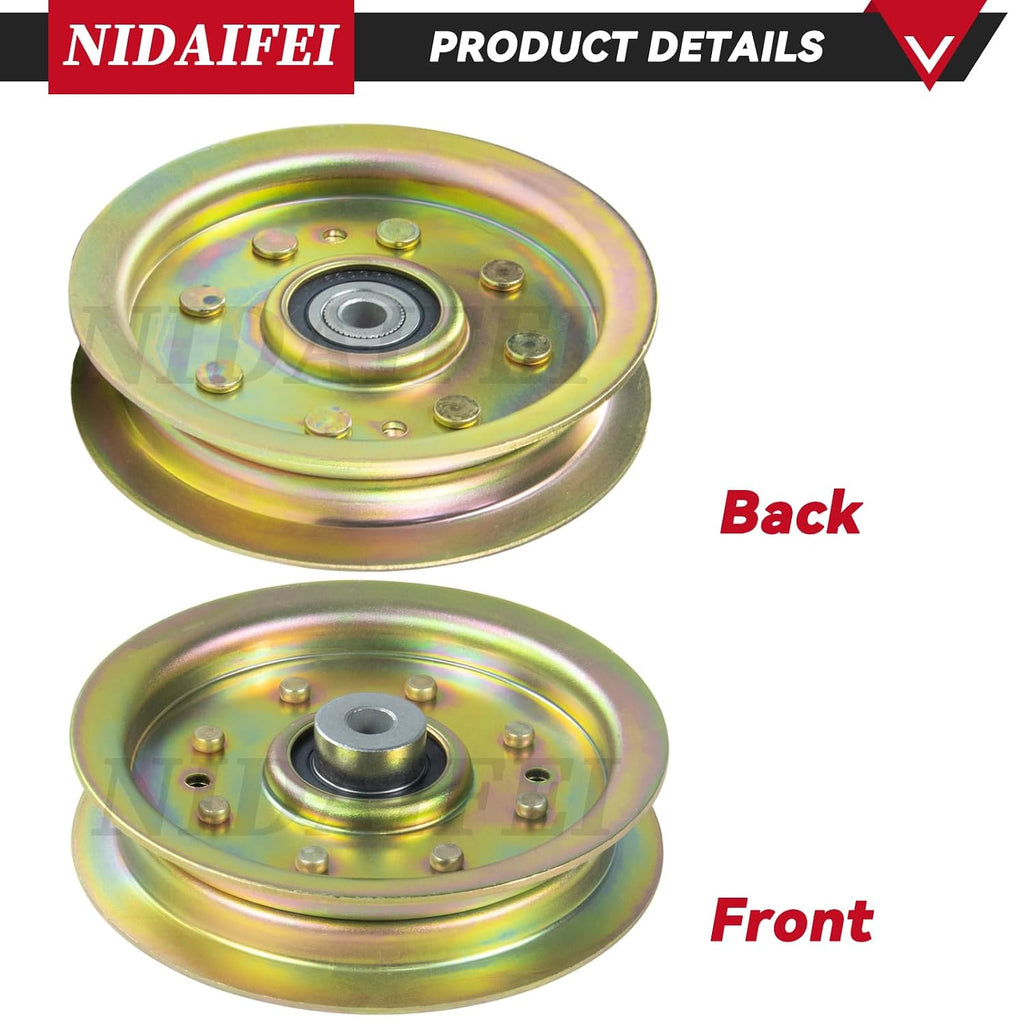 2 Pack 756-04129B Idler Pulley for Troy Bilt 42, Cub Cadet 42 Deck