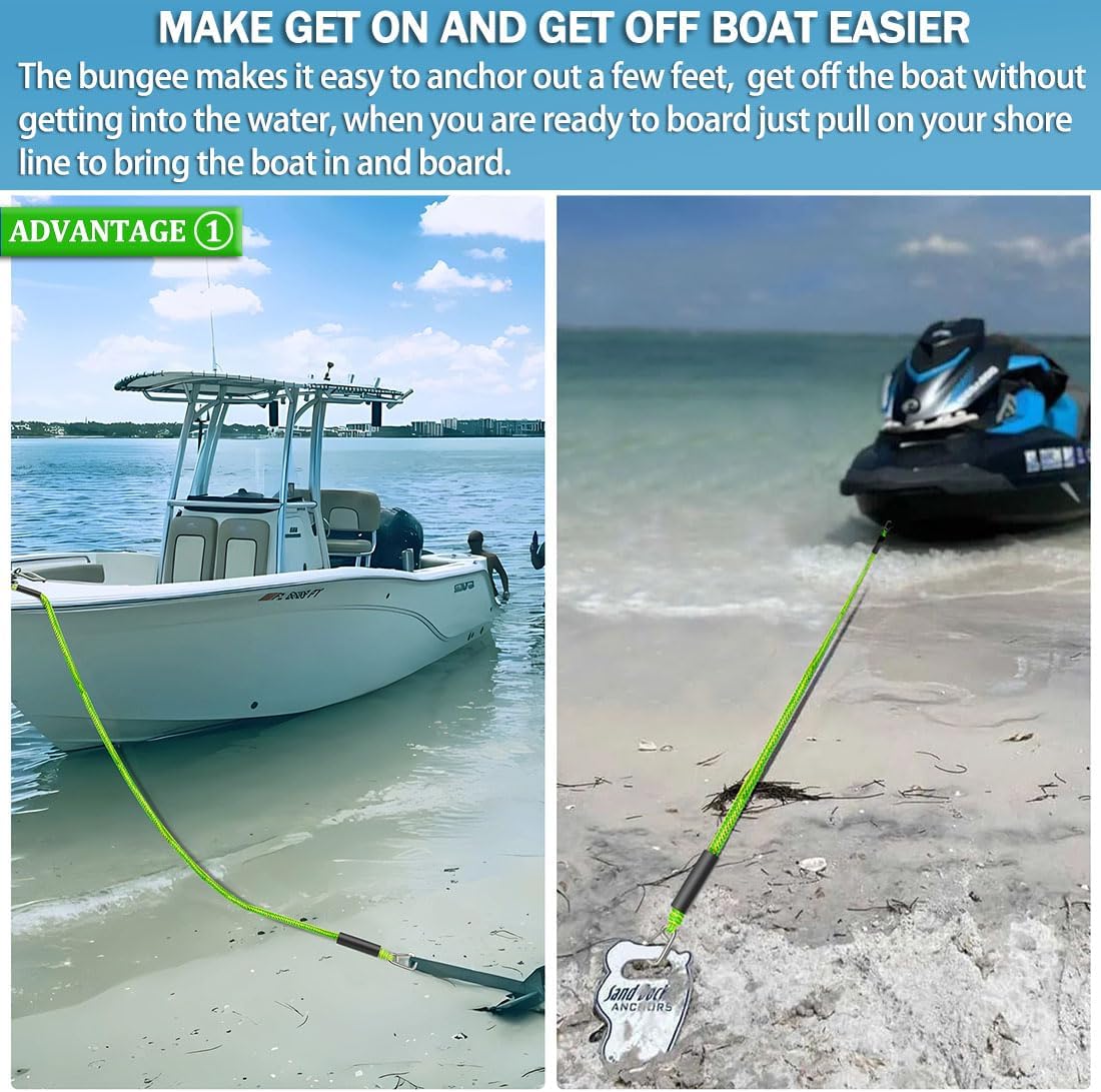 Boat Bungee Dock Lines, Boat Bungee Anchor Lines, Boat Bungee Anchor Rope, PWC Anchor Line, PWC Accessories, Jet Ski